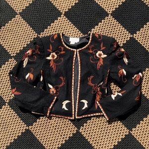 Jasjas Designs Beaded Cropped Jacket